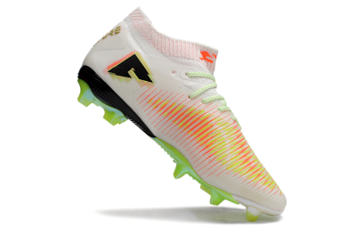 Puma Future 8 Ultimate FG Low-Tops Football Boots - White/Red/Yellow