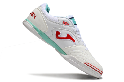 Joma Top Flex IC Low-Tops Football Shoes - White/Red/Jade