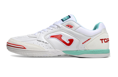 Joma Top Flex IC Low-Tops Football Shoes - White/Red/Jade
