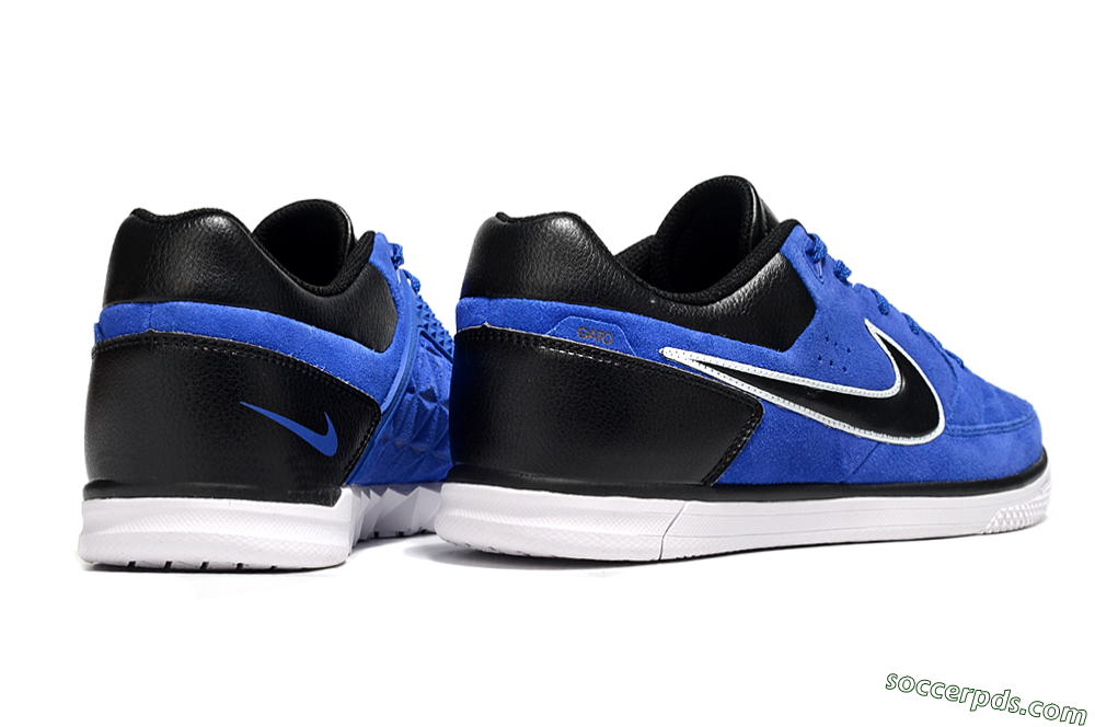 Nike Street Gato IC Low-Tops Football Shoes - Blue/Black/White 6