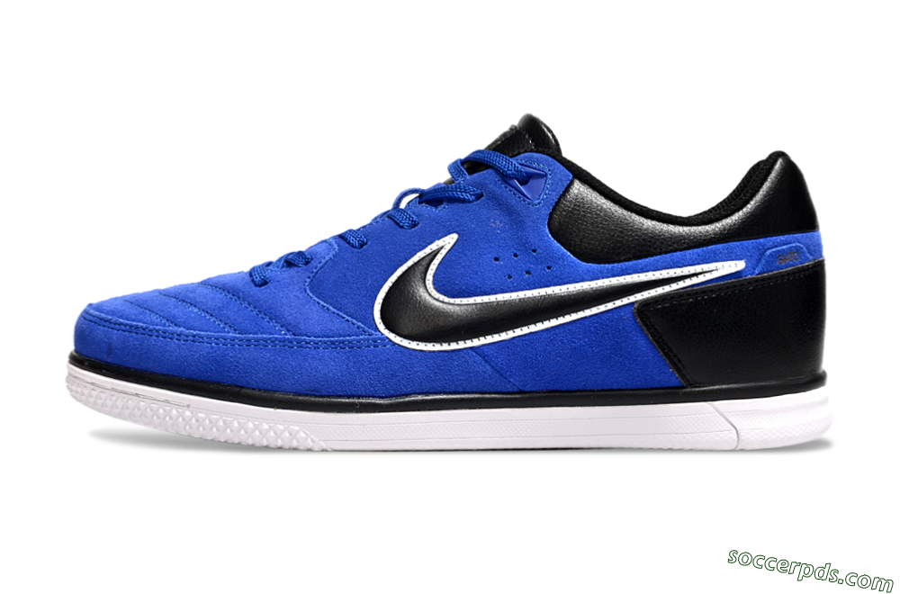 Nike Street Gato IC Low-Tops Football Shoes - Blue/Black/White 2