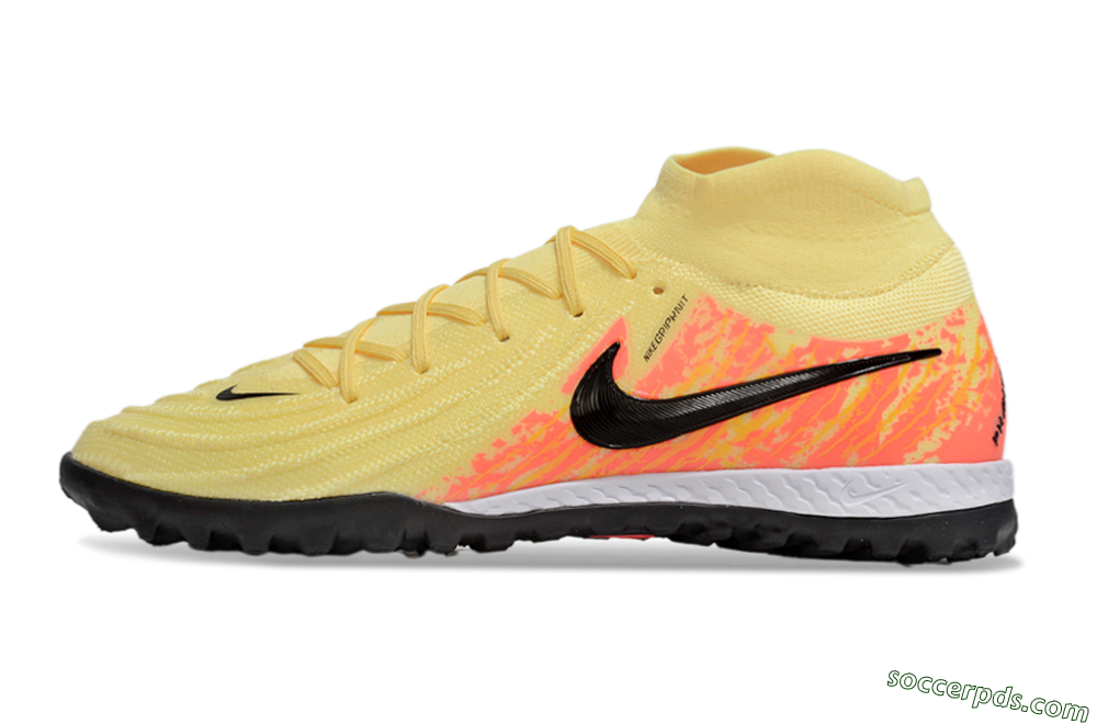 Nike Phantom Luna Elite NU TF High-Tops Football Shoes - Yellow/Black/Red 2