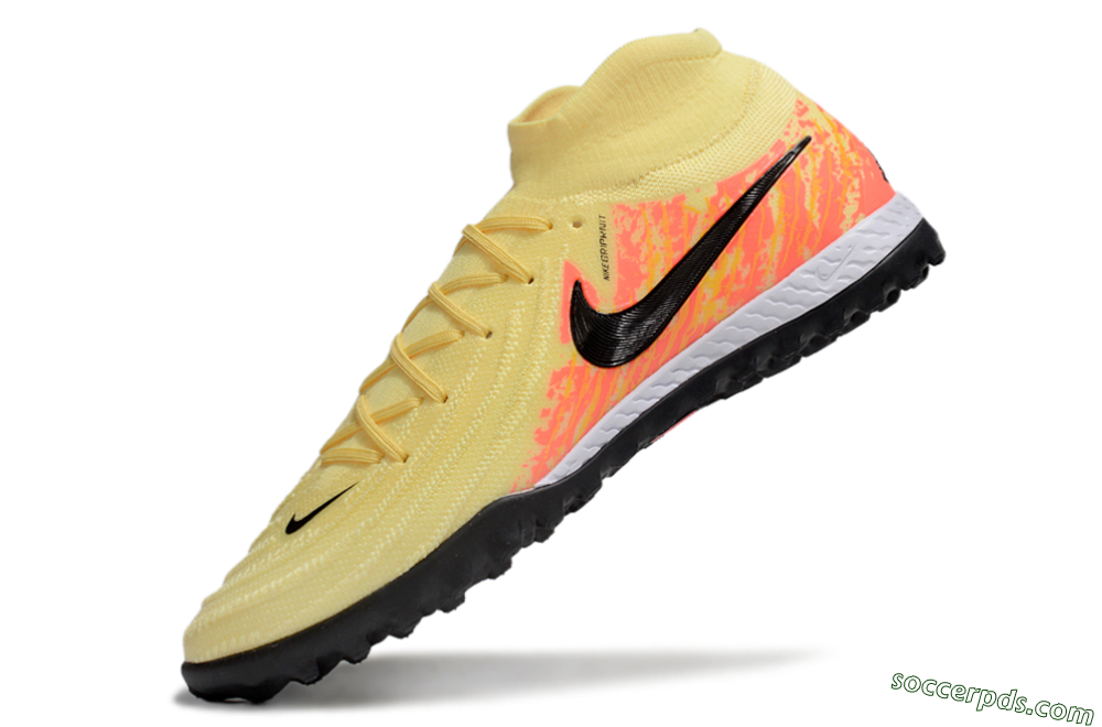 Nike Phantom Luna Elite NU TF High-Tops Football Shoes - Yellow/Black/Red 5