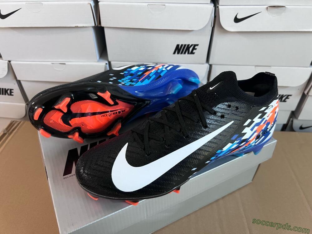 Nike Air Zoom Mercurial Vapor 16 Elite FG Low-Tops Football Boots - Black/Blue/Orange