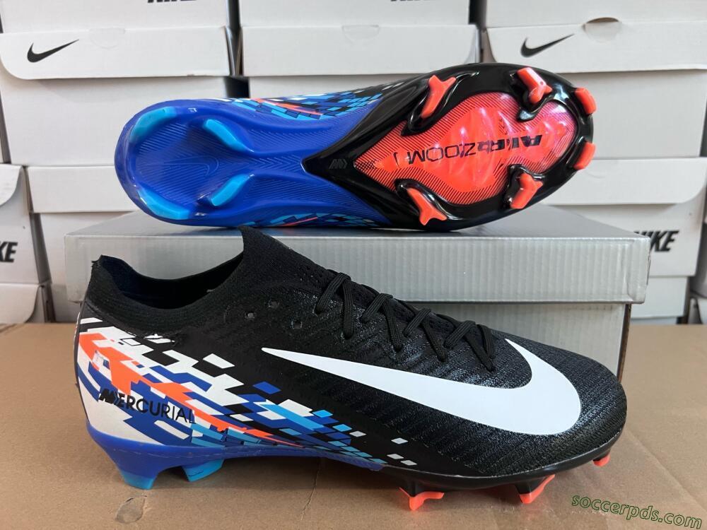 Nike Air Zoom Mercurial Vapor 16 Elite FG Low-Tops Football Boots - Black/Blue/Orange