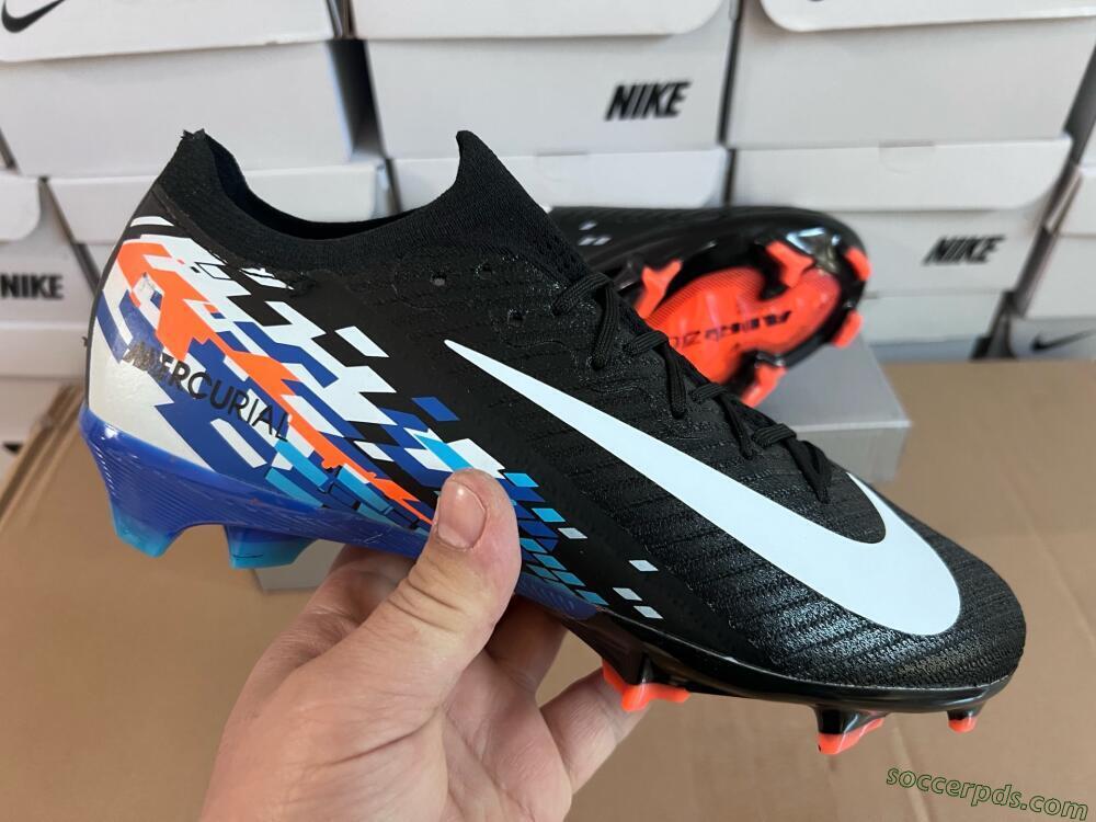 Nike Air Zoom Mercurial Vapor 16 Elite FG Low-Tops Football Boots - Black/Blue/Orange