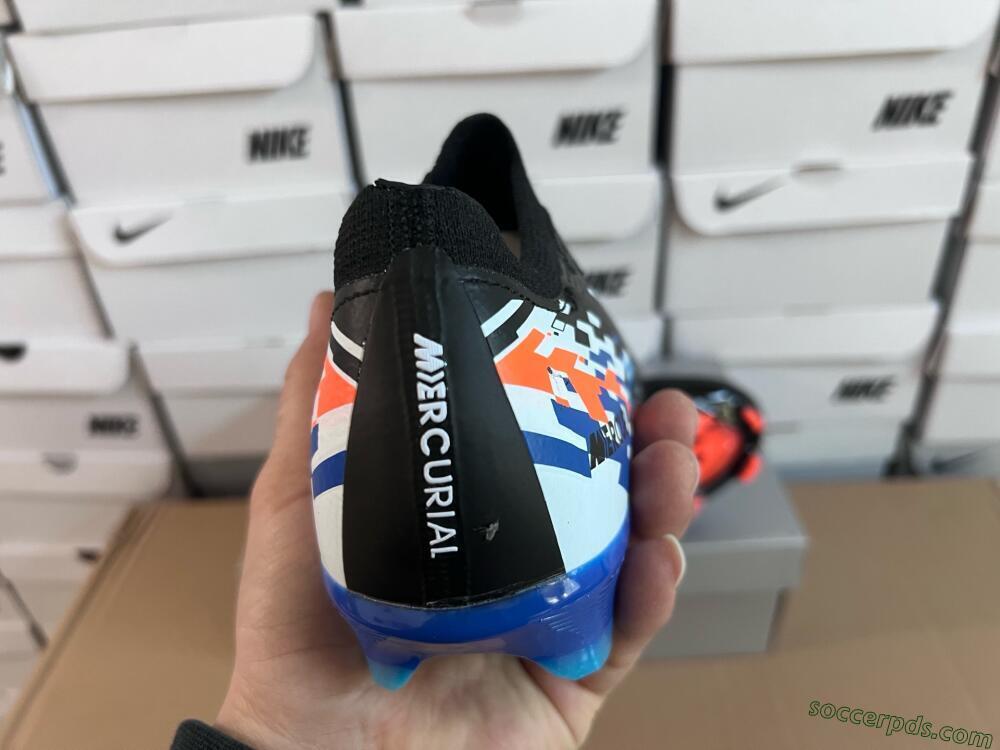 Nike Air Zoom Mercurial Vapor 16 Elite FG Low-Tops Football Boots - Black/Blue/Orange