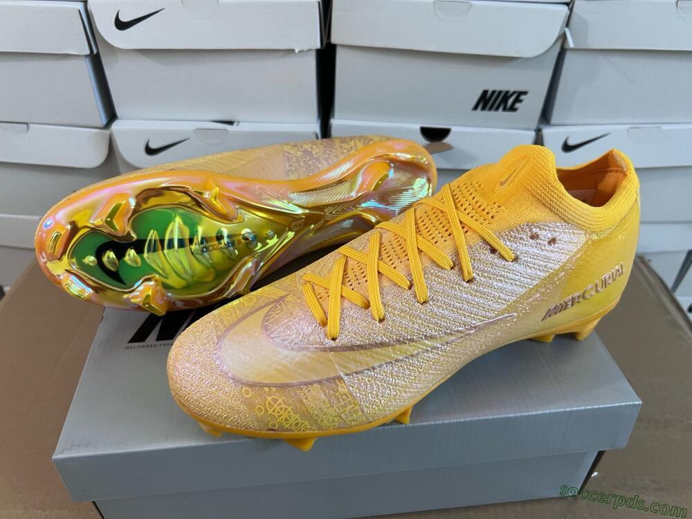 Nike Air Zoom Mercurial Vapor 16 Elite FG Low-Tops Football Boots - Gold/Gold