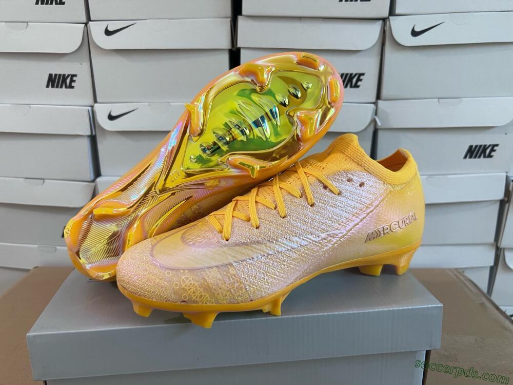 Nike Air Zoom Mercurial Vapor 16 Elite FG Low-Tops Football Boots - Gold/Gold