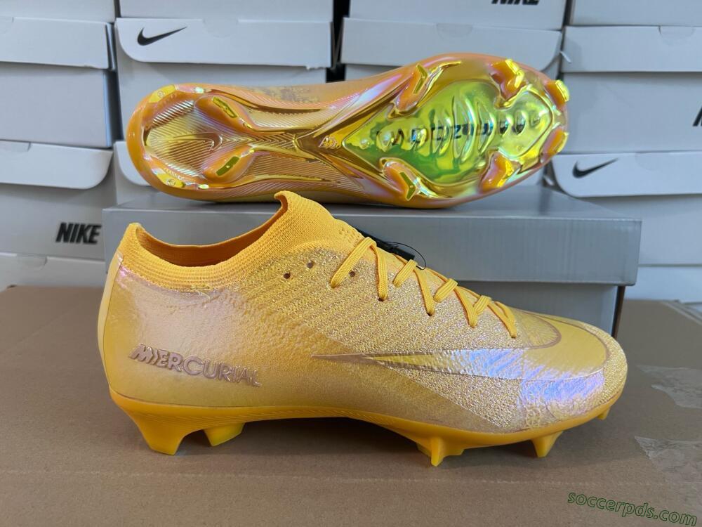 Nike Air Zoom Mercurial Vapor 16 Elite FG Low-Tops Football Boots - Gold/Gold