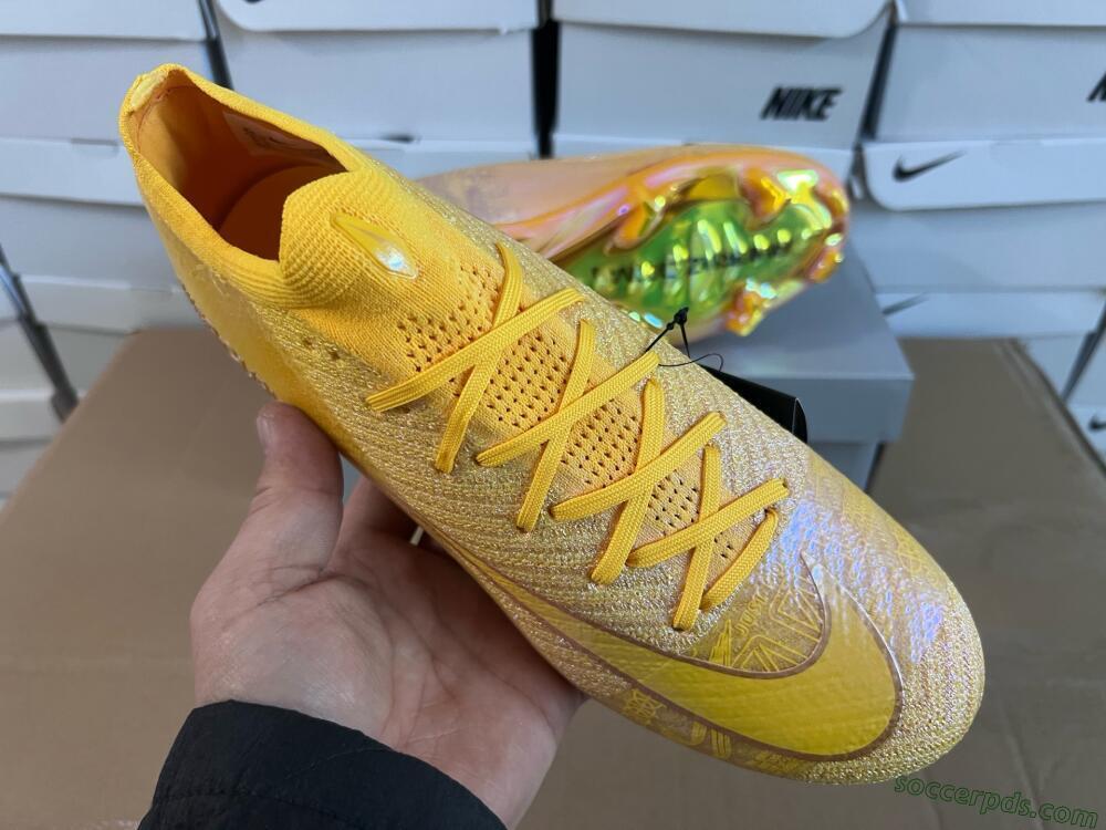 Nike Air Zoom Mercurial Vapor 16 Elite FG Low-Tops Football Boots - Gold/Gold