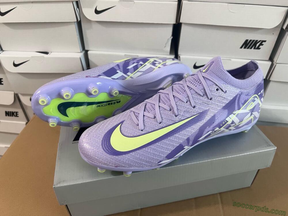 Nike Air Zoom Mercurial Vapor 16 Elite AG Low-Tops Football Boots - Purple/Yellow/Blue