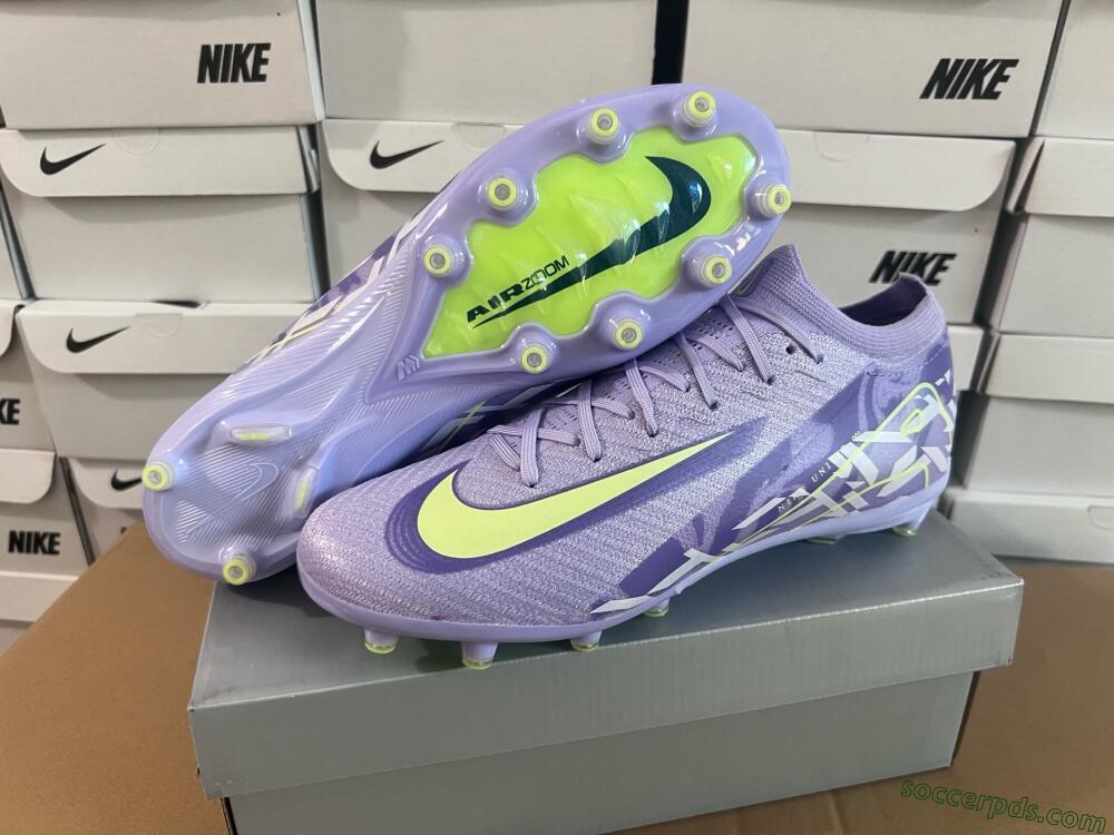 Nike Air Zoom Mercurial Vapor 16 Elite AG Low-Tops Football Boots - Purple/Yellow/Blue