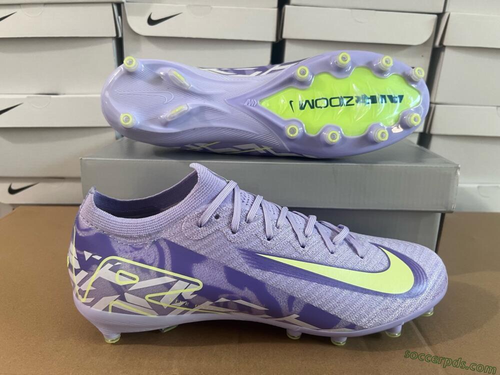 Nike Air Zoom Mercurial Vapor 16 Elite AG Low-Tops Football Boots - Purple/Yellow/Blue