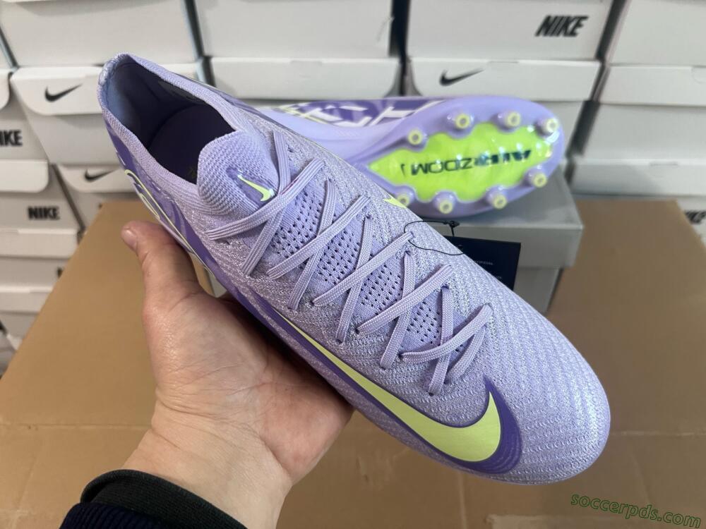Nike Air Zoom Mercurial Vapor 16 Elite AG Low-Tops Football Boots - Purple/Yellow/Blue