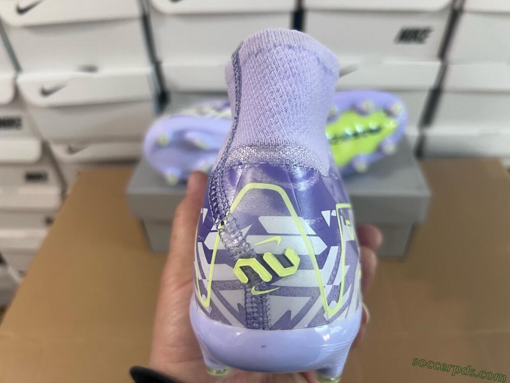 Nike Air Zoom Mercurial Superfly 10 Elite AG High-Tops Football Boots - Purple/Yellow/Blue