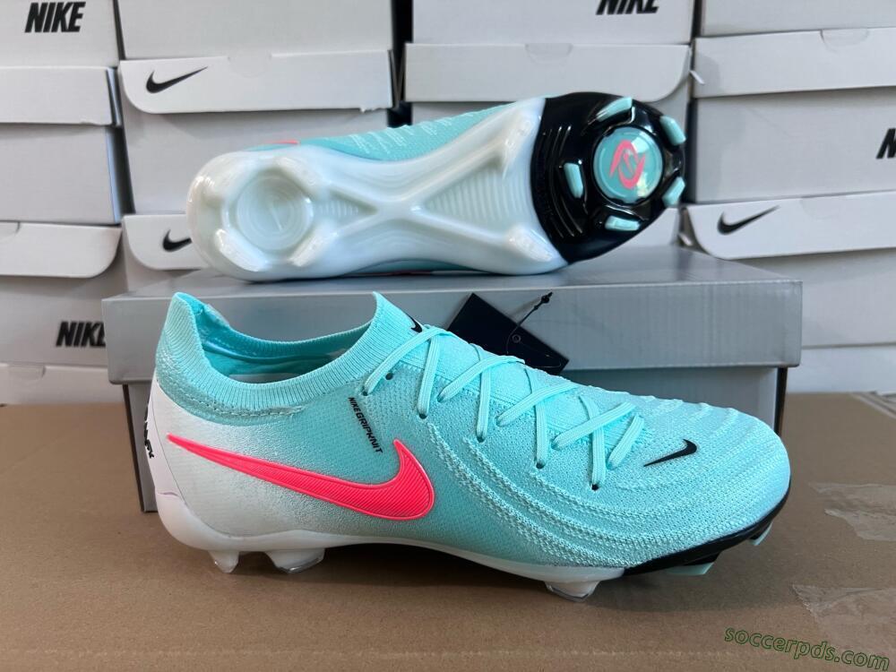 Nike Phantom Luna Elite FG Low-Tops Football Boots - Jade/Red/White