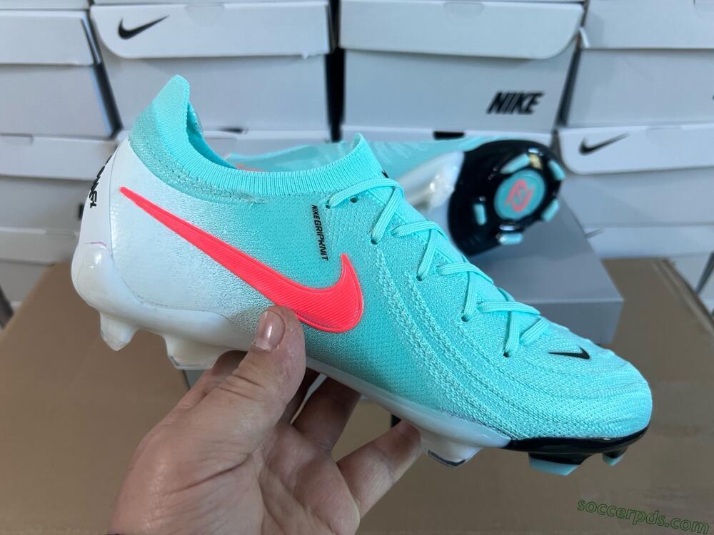 Nike Phantom Luna Elite FG Low-Tops Football Boots - Jade/Red/White