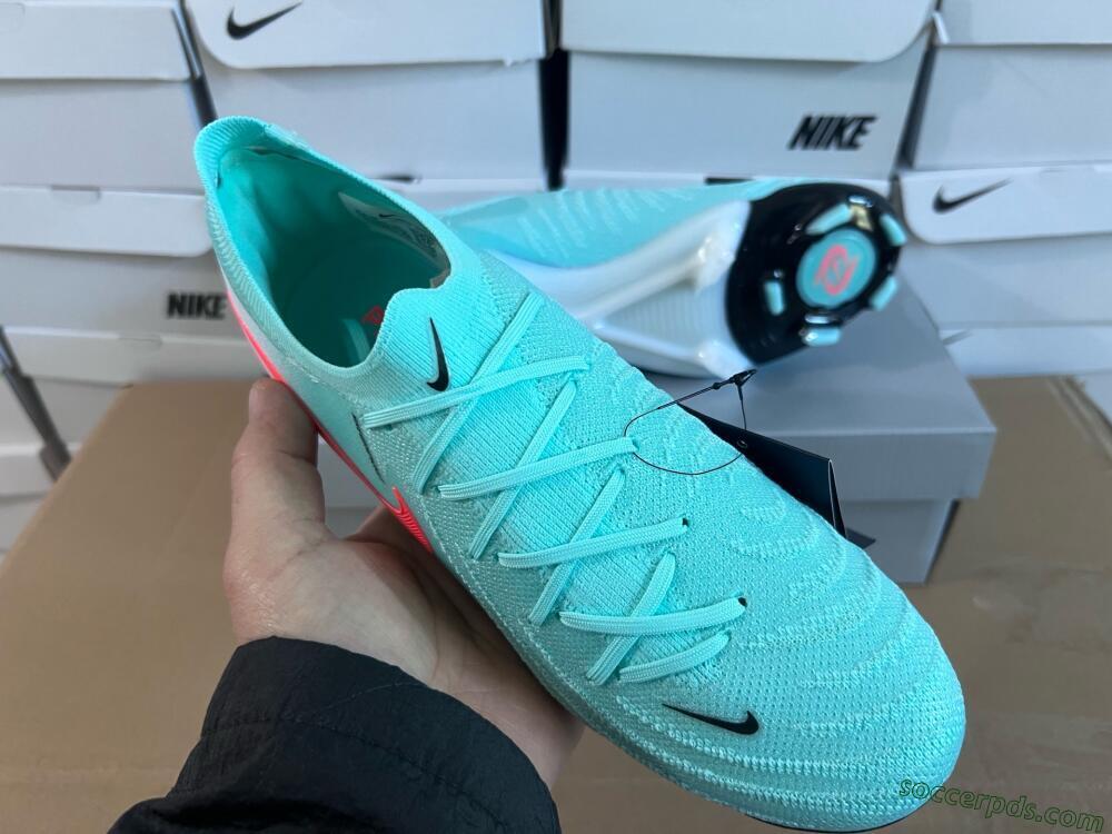 Nike Phantom Luna Elite FG Low-Tops Football Boots - Jade/Red/White