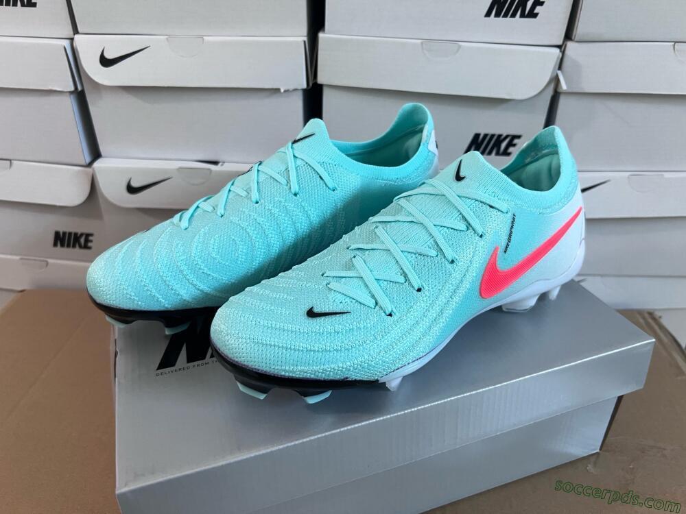 Nike Phantom Luna Elite FG Low-Tops Football Boots - Jade/Red/White