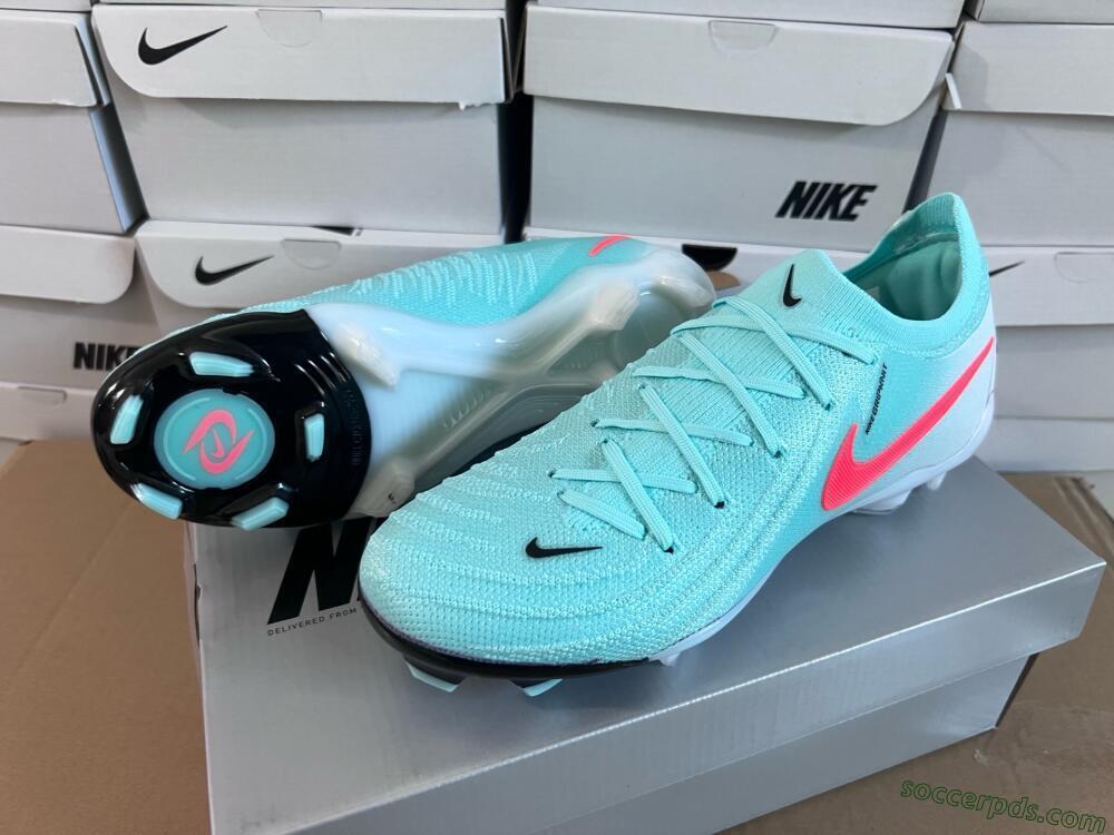 Nike Phantom Luna Elite FG Low-Tops Football Boots - Jade/Red/White