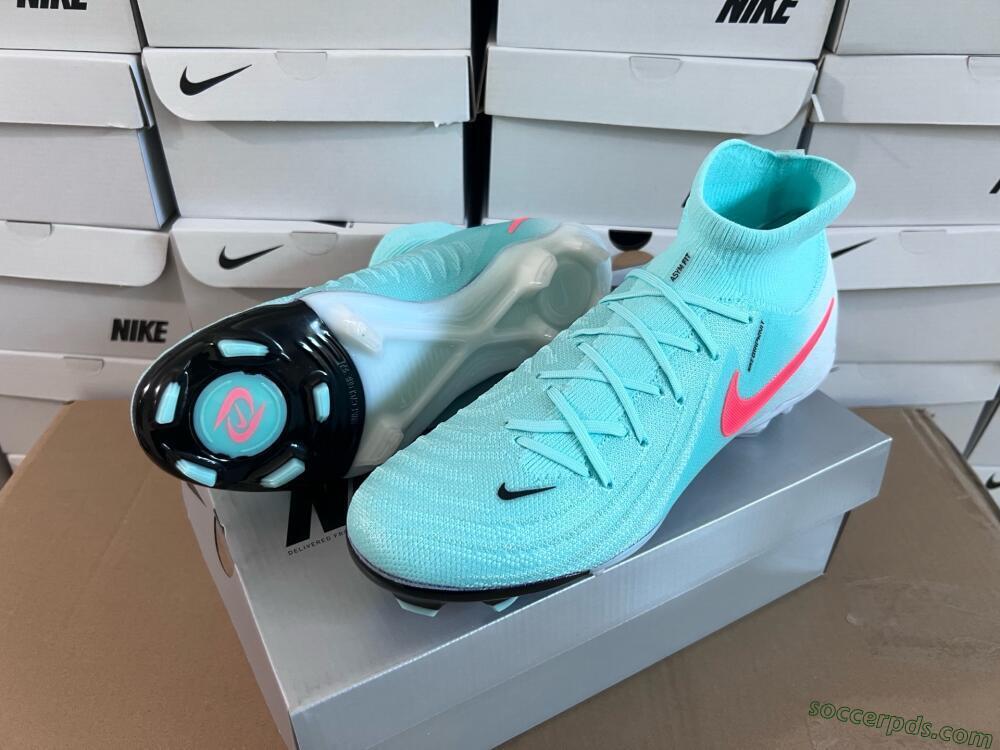 Nike Phantom Luna Elite FG High-Tops Football Boots - Jade/Red/White