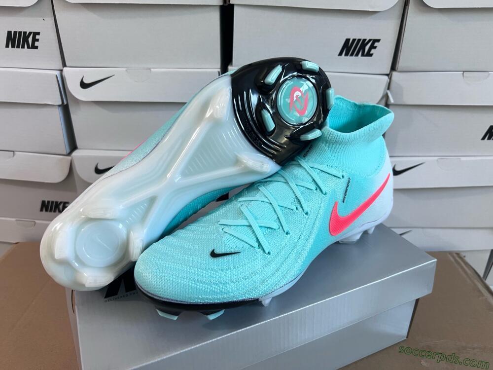 Nike Phantom Luna Elite FG High-Tops Football Boots - Jade/Red/White
