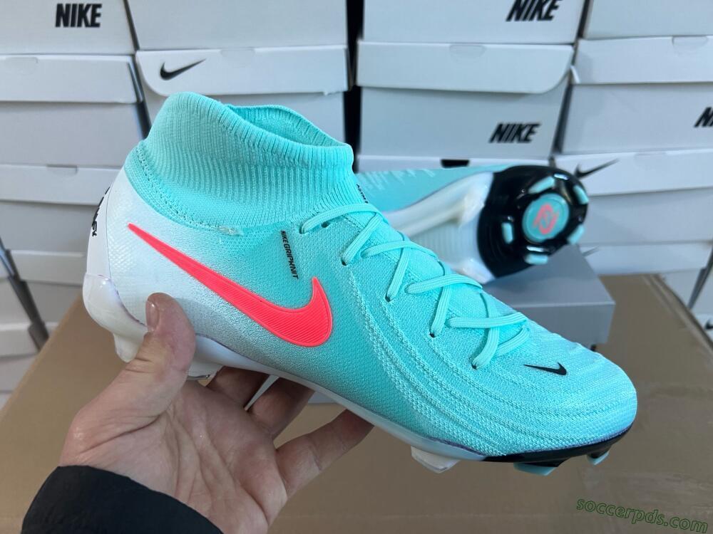 Nike Phantom Luna Elite FG High-Tops Football Boots - Jade/Red/White