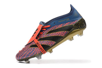 Adidas Predator Elite 25 Foldover Tongue FG Low-Tops Football Boots - Red/Blue/Gold