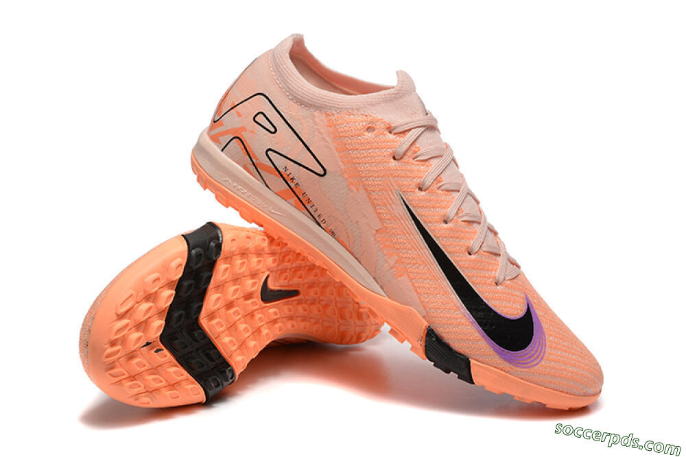 Nike Air Zoom Mercurial Vapor 16 Elite TF Low-Tops Football Shoes - Pink/Purple/Black 4