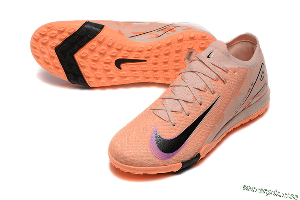 Nike Air Zoom Mercurial Vapor 16 Elite TF Low-Tops Football Shoes - Pink/Purple/Black 3