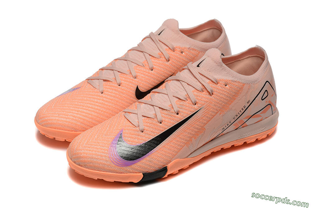 Nike Air Zoom Mercurial Vapor 16 Elite TF Low-Tops Football Shoes - Pink/Purple/Black 5
