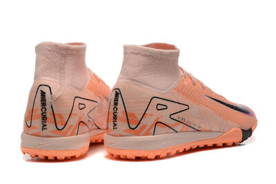 Nike Air Zoom Mercurial Superfly 10 Elite TF High-Tops Football Shoes - Pink/Purple/Black
