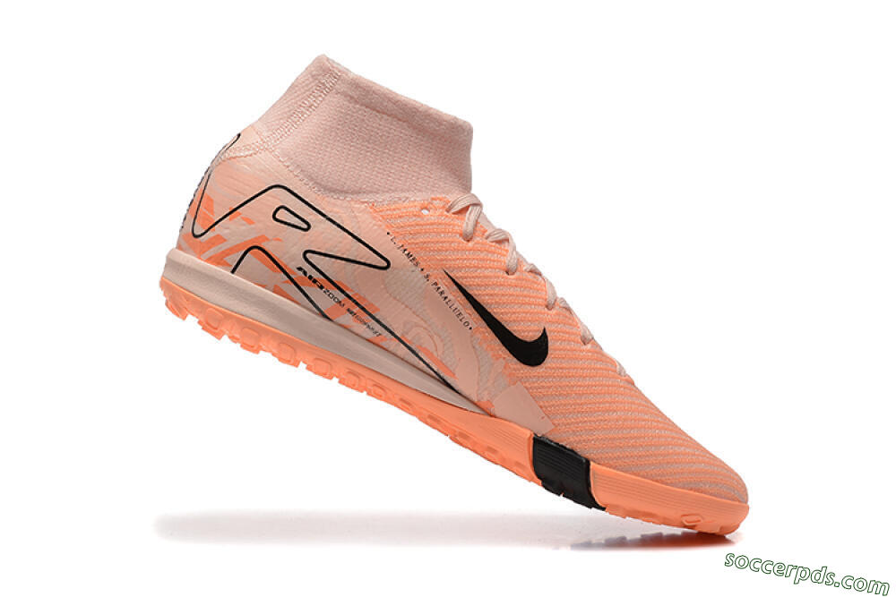 Nike Air Zoom Mercurial Superfly 10 Elite TF High-Tops Football Shoes - Pink/Purple/Black 7