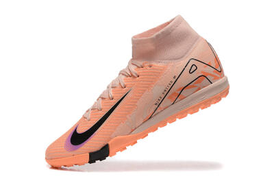 Nike Air Zoom Mercurial Superfly 10 Elite TF High-Tops Football Shoes - Pink/Purple/Black