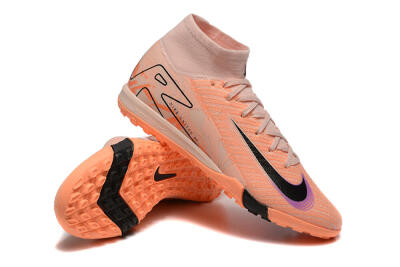 Nike Air Zoom Mercurial Superfly 10 Elite TF High-Tops Football Shoes - Pink/Purple/Black