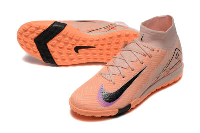 Nike Air Zoom Mercurial Superfly 10 Elite TF High-Tops Football Shoes - Pink/Purple/Black