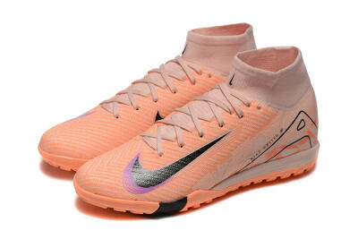 Nike Air Zoom Mercurial Superfly 10 Elite TF High-Tops Football Shoes - Pink/Purple/Black