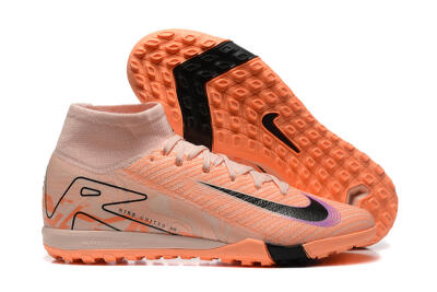 Nike Air Zoom Mercurial Superfly 10 Elite TF High-Tops Football Shoes - Pink/Purple/Black