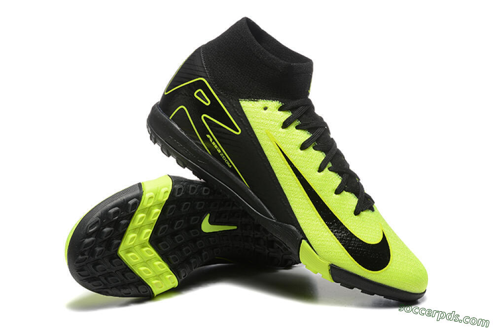 Nike Air Zoom Mercurial Superfly 10 Elite TF High-Tops Football Shoes - Yellow/Black 4