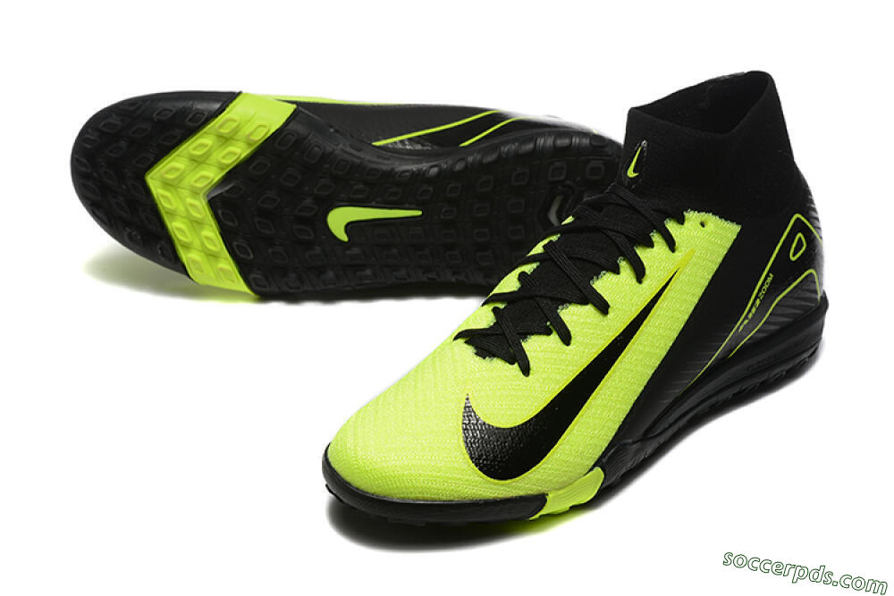 Nike Air Zoom Mercurial Superfly 10 Elite TF High-Tops Football Shoes - Yellow/Black 3