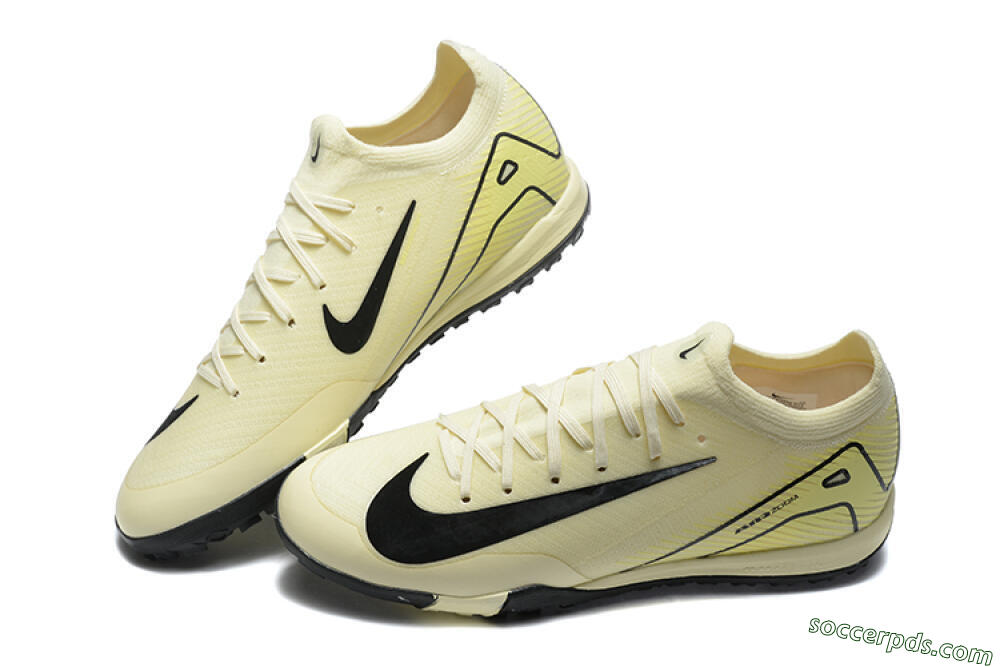 Nike Air Zoom Mercurial Vapor 16 Elite TF Low-Tops Football Shoes - Beige/Black 3