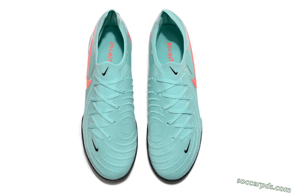 Nike Phantom Luna Elite TF Low-Tops Football Shoes - Jade/Red/White 4
