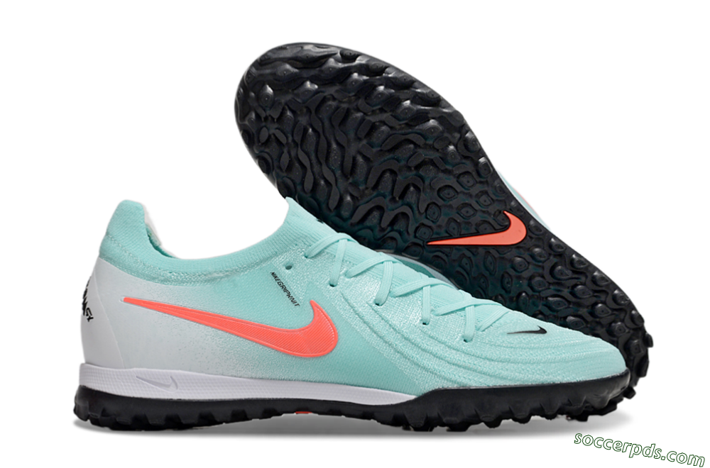 Nike Phantom Luna Elite TF Low-Tops Football Shoes - Jade/Red/White 1