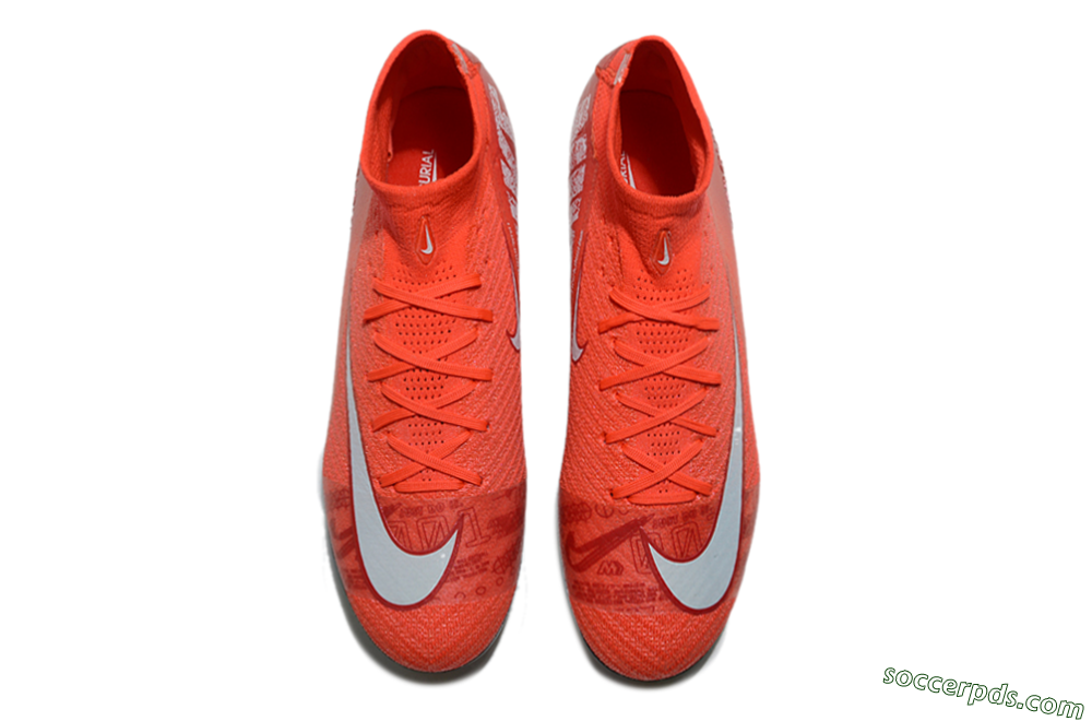 Nike Air Zoom Mercurial Superfly 10 Elite FG High-Tops Football Boots - Red/White 4
