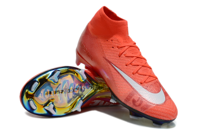 Nike Air Zoom Mercurial Superfly 10 Elite FG High-Tops Football Boots - Red/White