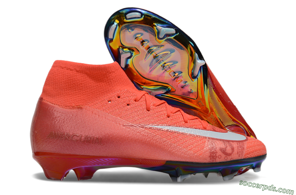 Nike Air Zoom Mercurial Superfly 10 Elite FG High-Tops Football Boots - Red/White 1