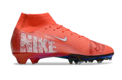 Nike Air Zoom Mercurial Superfly 10 Elite FG High-Tops Football Boots - Red/White