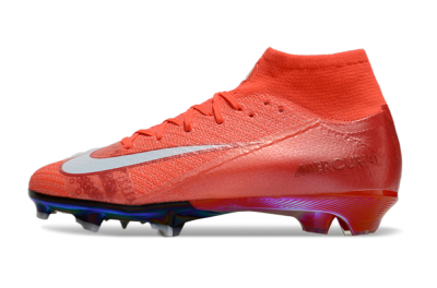 Nike Air Zoom Mercurial Superfly 10 Elite FG High-Tops Football Boots - Red/White
