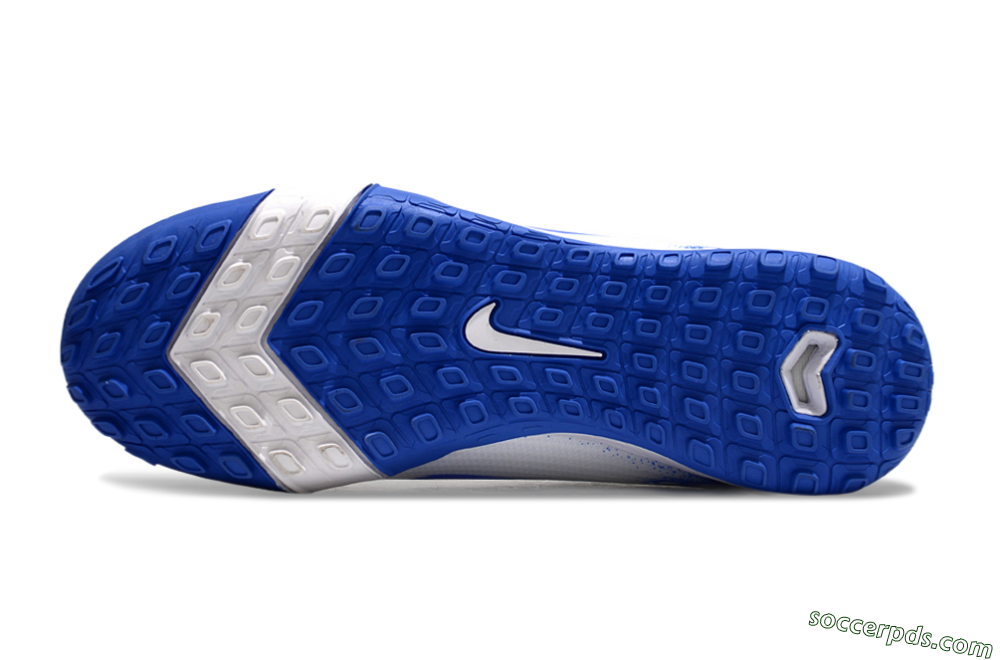 Nike Air Zoom Mercurial Vapor 16 Pro TF Low-Tops Football Shoes - White/Blue 6